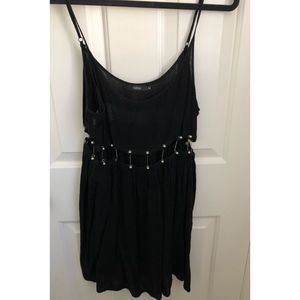 LF Black Millau Dress with Metal Hooks